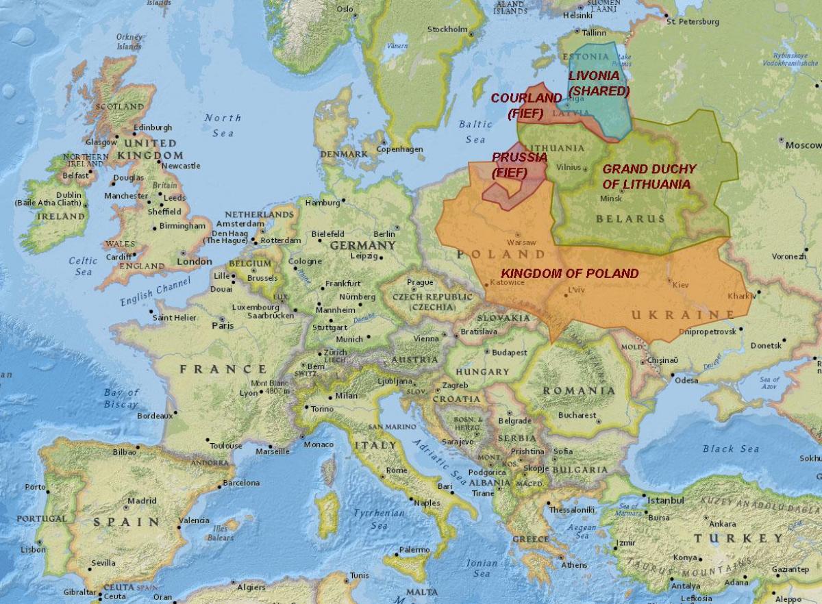 نقشه از لیتوانی تاریخچه