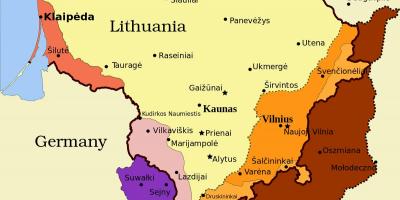 نقشه کائوناس لیتوانی